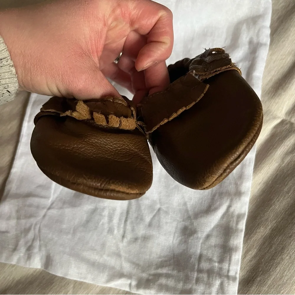 Leather Baby Moccasins